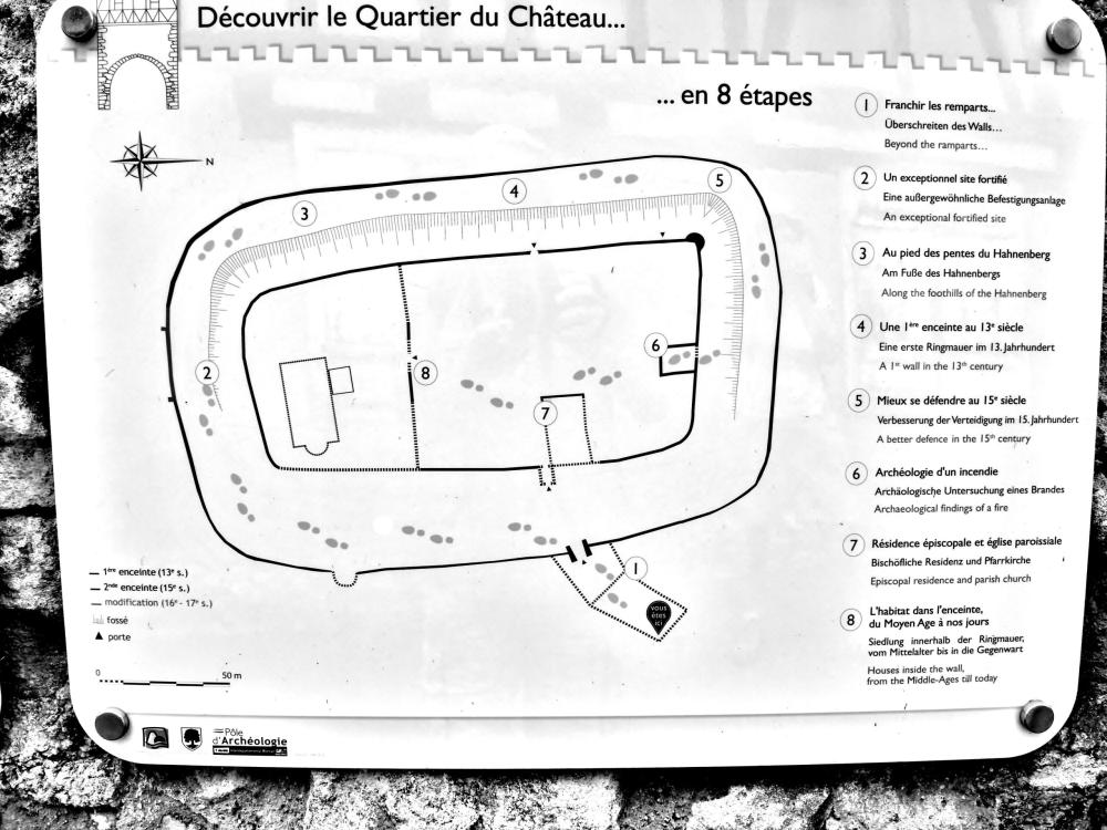 Châtenois - Plan of the fortified cemetery (© J.E)