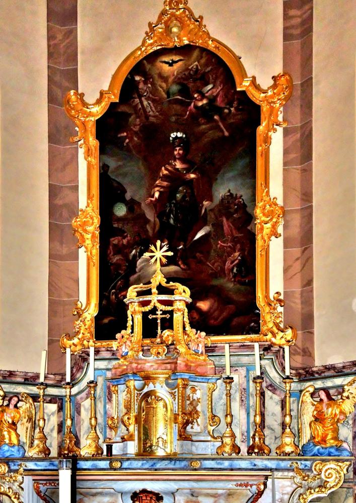 Châtenois - Altarpiece of the church (© J.E)