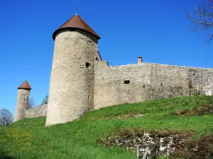 Tour de la prison et tour de Joux - Château de Chevreaux (© Jean Espirat)