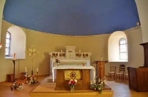 The interior of the church