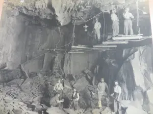 Bottom of the slate mine