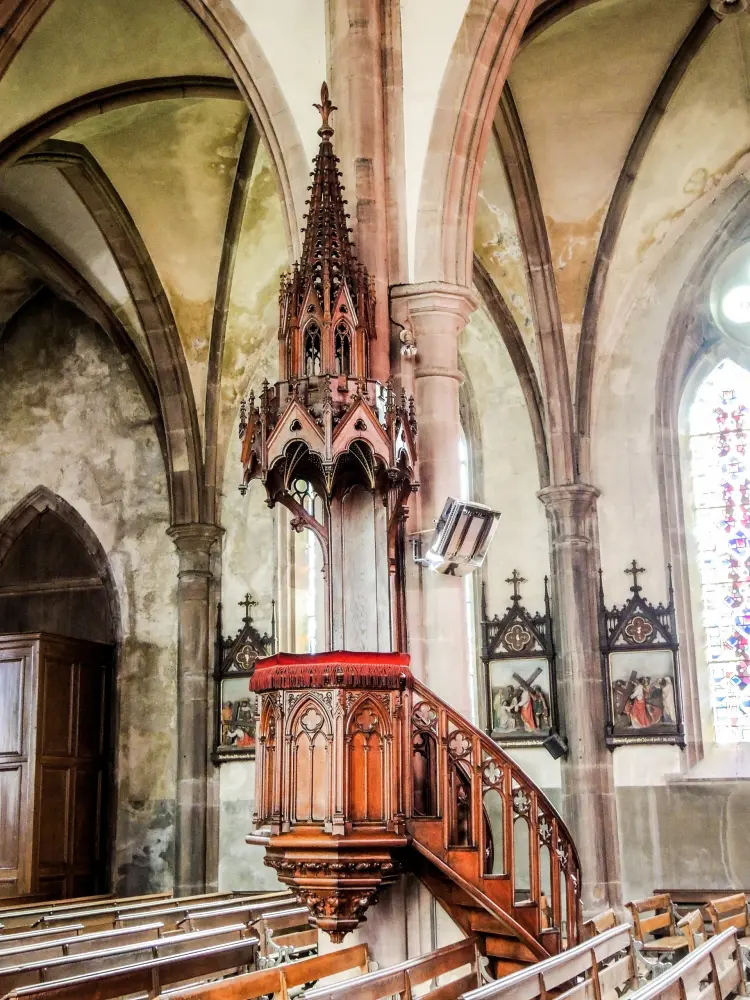 Cornimont - Chaire de l'église de Cornimont (© J.E)