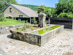 Fontaine, ancien lavoir-abreuvoir (© J.E)