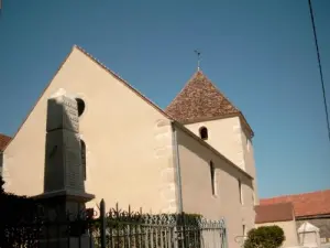 Saint Etienne church and war memorial