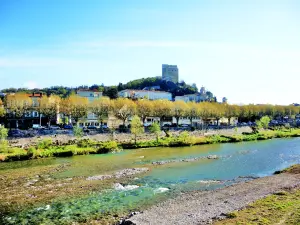Panorama vom linken Ufer der Drôme (© JE)