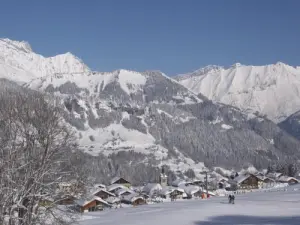The village of Crest- Voland in winter