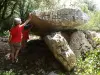 Laatste dolmen zichtbaar op Cubières-sur-Cinoble