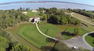 Fort Médoc visto desde el cielo