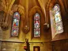 Cusset - Interior of the church Saint-Saturnin: the axial chapel