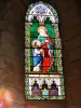Cusset - Interior of the church Saint-Saturnin window Emile Thibaud (1863-1867), St. Anne and the Virgin