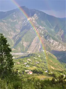 Le village vu d'en haut