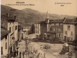 Place du village vers 1900
