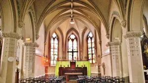 El interior de la iglesia