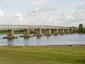 der Loire und ihrer Brücke