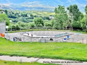 Panorama op de groot bassin van de Romeinse baden (© JE)