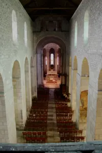 Interior of the Saint-Léger abbey church