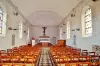 El interior de la iglesia de Saint-Maxime.