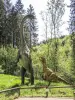 Camarasaurus et Allosaurus (© J.E)