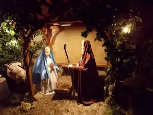 Une crèche en décembre