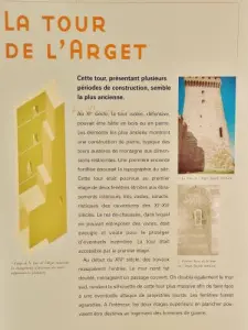 Informations sur la tour de l'Arget (© Jean Espirat)