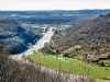 Arguel - View of the Doubs, from the chatel-behind of the old castle (© J.E)