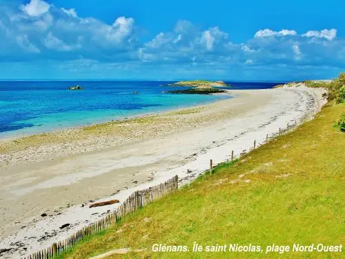 Fouesnant - North-west beach of Saint-Nicolas Island (© JE)