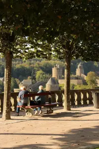 View of the public garden on the castle (© EP)