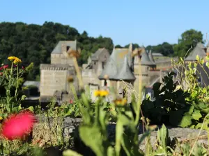 Vista de los jardines de la Pinterie en Fougères (© MR)