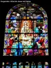 Stained glass window in the choir of Saint-Étienne church (© Jean Espirat)