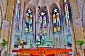 The interior of the church