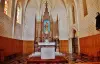 Interieur van de kerk Notre-Dame