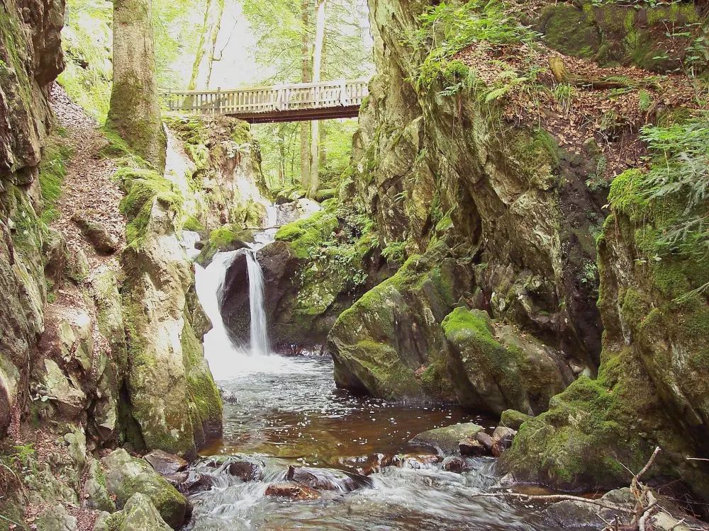 Girmont-Val-d'Ajol - Cascada de Géhard, hace 20 años años (© JE)