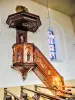 Pulpit of the Goldbach church (© JE)