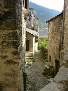In the village of Sainte-Enimie