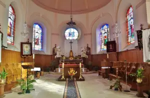 The interior of Notre-Dame church