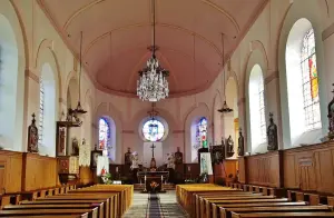 The interior of Notre-Dame church