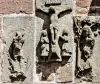 Detail of the Calvary on the wall of the church of Granges-sur-Vologne (© JE)