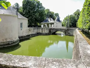 Douve et pont principal d'accès au château de Haroué (© J.E)