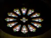 Héricourt - Rosetón del crucero norte de la Iglesia Católica (© JE)
