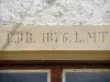 Lintel dated 1876 (© J.E)