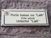 Kientzheim - Informationen zur niedrigen Tür oder Lalli (© JE)