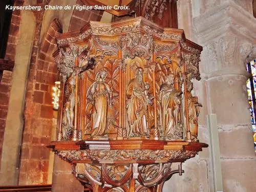 Kaysersberg Vignoble - Chaire de l'église Sainte-Croix (© Jean Espirat)