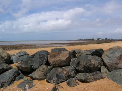 L'Aiguillon-sur-Mer - Pointe de l'Aiguillon, durante la marea baja
