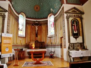 Het interieur van de kerk