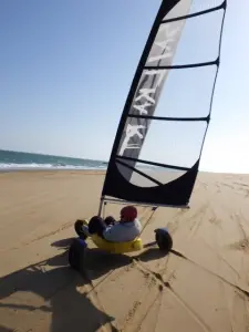 Sand yachting, Île d'Yeu beach