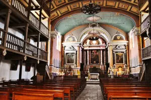 El interior de la iglesia de Notre-Dame.