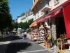 De hoofdstraat van La Bourboule