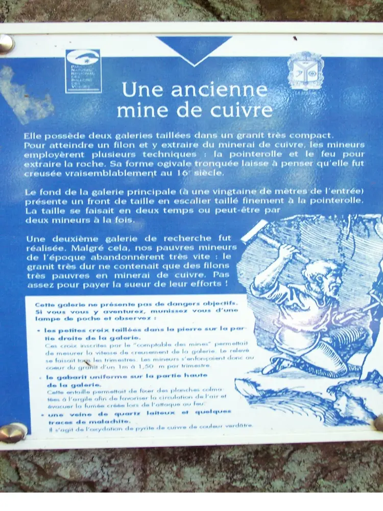 La Bresse - Informationen zur ehemaligen Kupfermine (© JE)