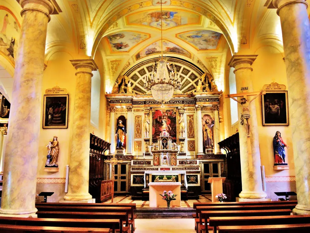 La Chapelle-d'Abondance - Nef de l'église Saint-Maurice (© Jean Espirat)