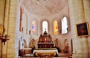 The interior of Notre-Dame church